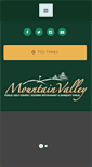 Mobile Screenshot of mtvalleygolf.com